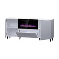 **Meuble TV moderne avec cheminée électrique intégrée**