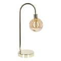 **Lampe de bureau moderne avec abat-jour en verre et design minimaliste**